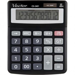 Kalkulator Vector biurowy CD-2401, 12-pozycyjny